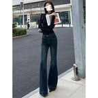 フレアデニムスリムパンツ CKB詳細画像2