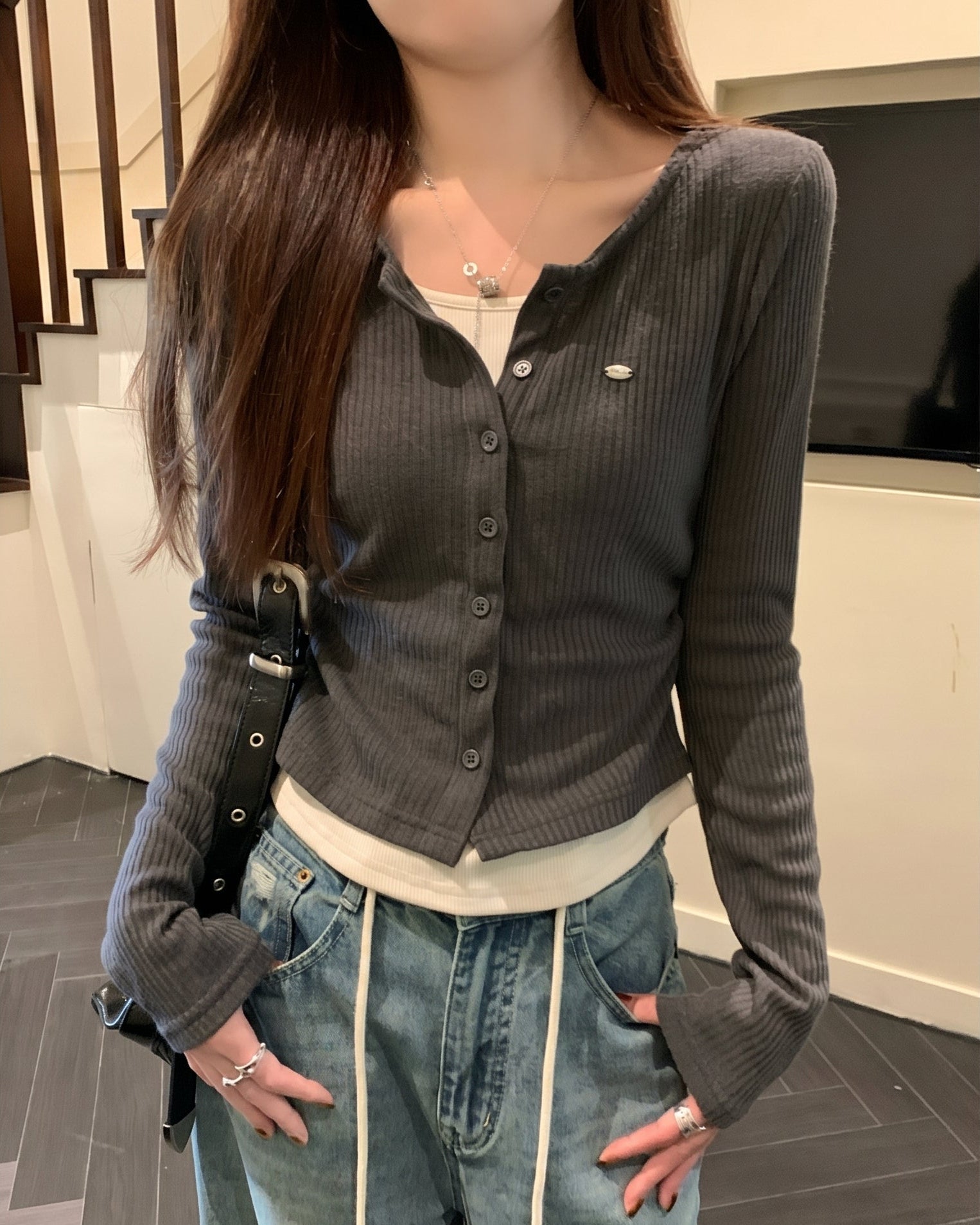 レイヤードリブプルオーバー 商品画像5