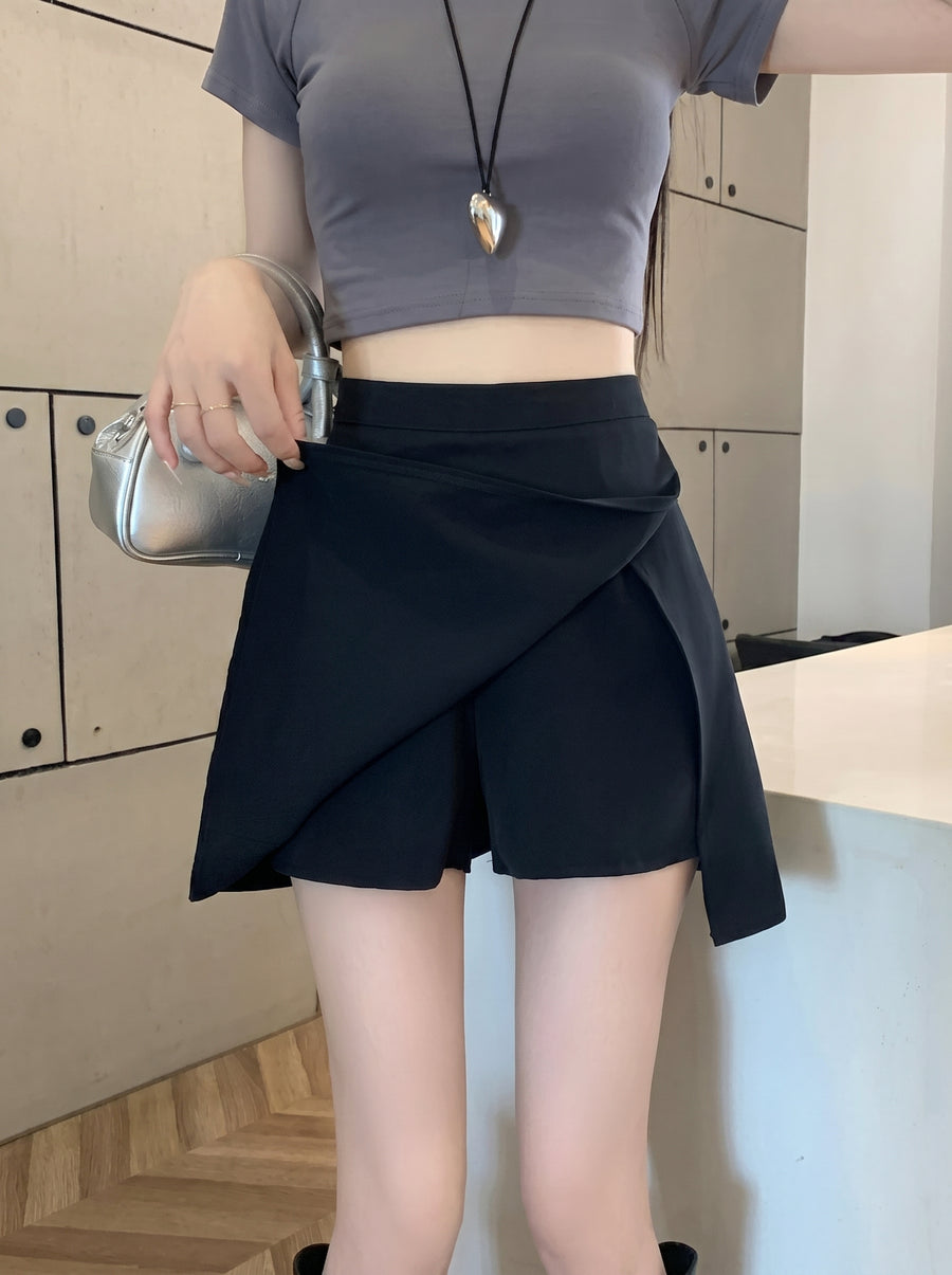 ラインスリットミニスカート