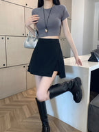 ラインスリットミニスカート
